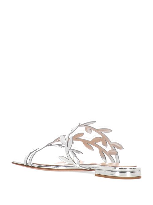 Silver-tone sandal GIANVITO ROSSI | G1568005RICMETARGE